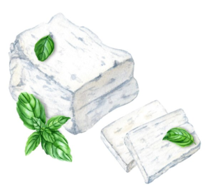 FETA CHEESE / Marinated with Basil, Olives & Sundried Tomato (200g)